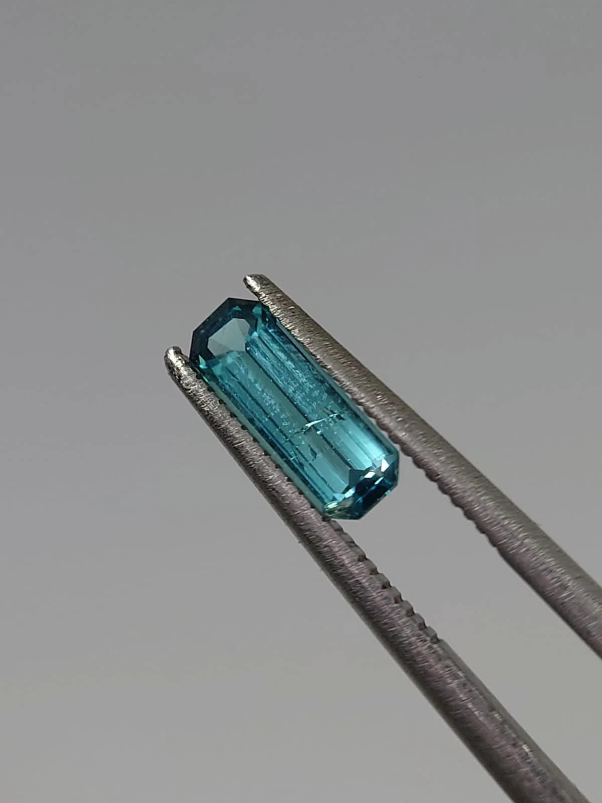 0.6ct Natural Lagoon Blue Tourmaline Emerald Shape Loose Gemstone from Afghanistan — view 4